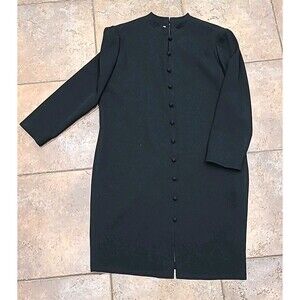 Vintage Ildi Marshall  Black Dress Made In USA Mod Size 12